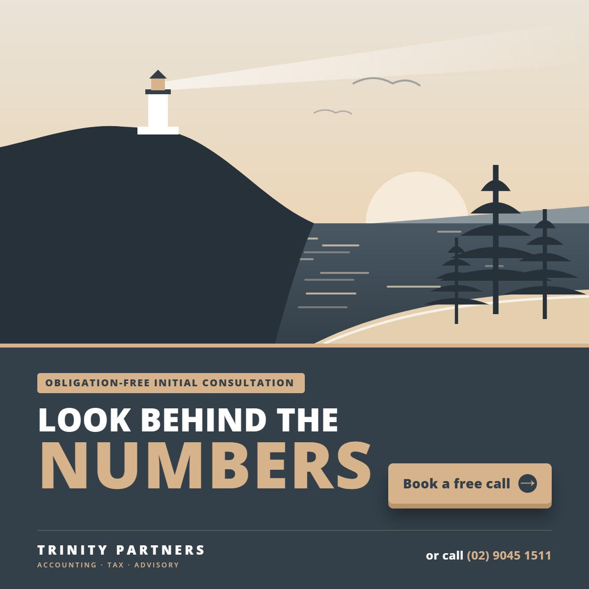 Look Behind the Numbers - book a free call Look behind the numbers - book a free call with Trinity Partners
